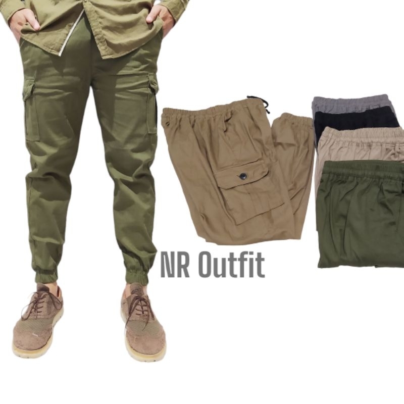 Fit To BB 65-85kg Celana Jogger Cargo Panjang Unisex All Size Pria Wanita Jumbo Joger Kargo Big Size