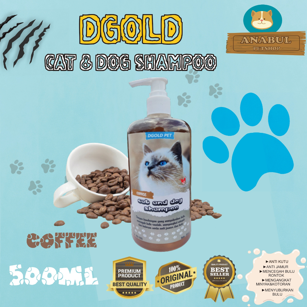 [GROSIR] SHAMPOO KUCING ANJING ANTI KUTU JAMUR DGOLD 500ML BOTOL PUMP MENCEGAH BULU RONTOK VARIAN AROMA MAWAR,LANVENDER,JASMINE,KOPI,BUBBLEGUM