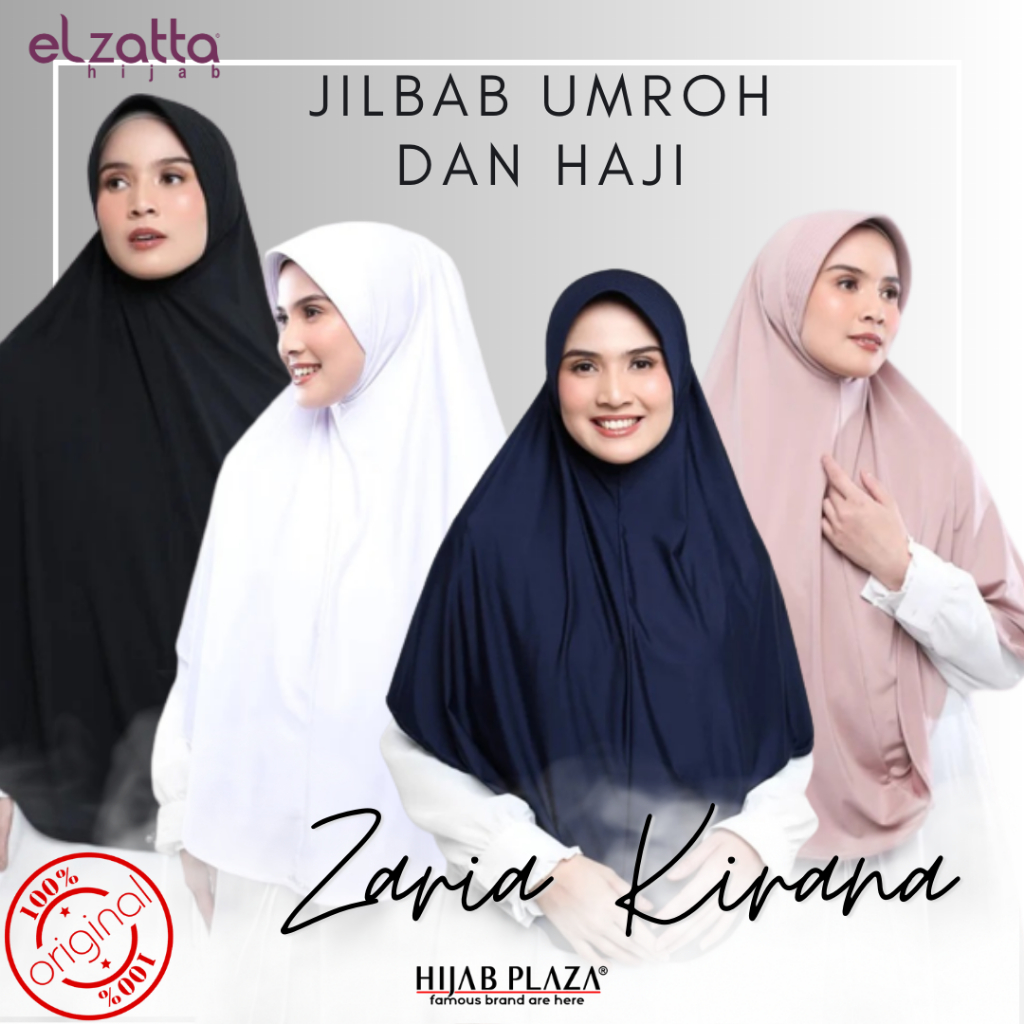 Elzatta Jilbab Instan Bergo Polos Elzatta Zaria Kirana Warna Komplit Murah