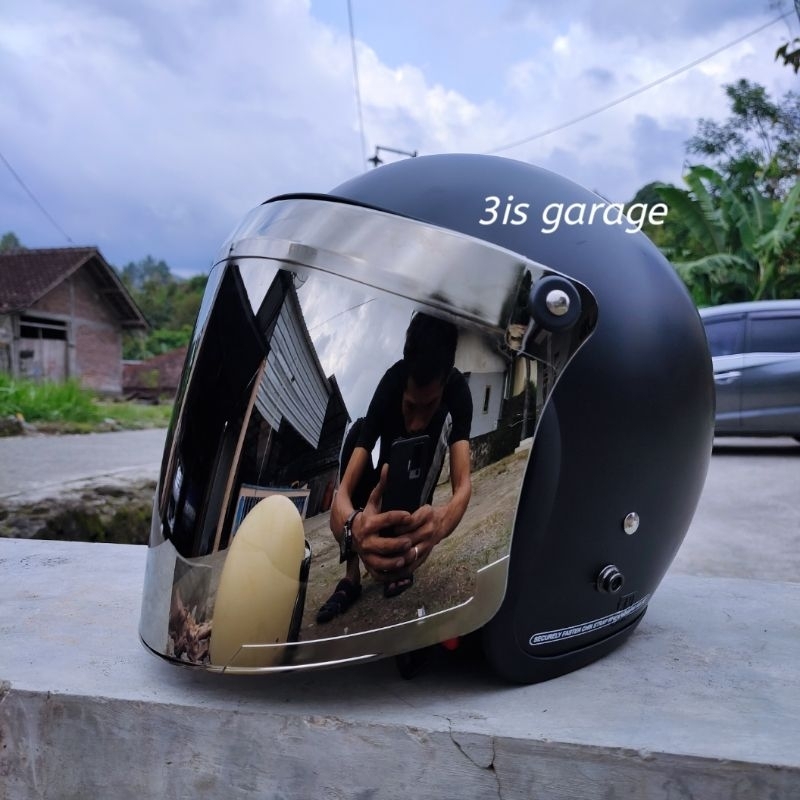 KACA VISOR HELM BOGO FLAT DATAR INJAK VENOMpn