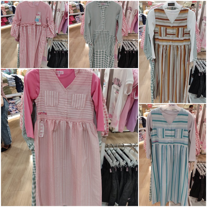 Gamis anak perempuan 2-14th Cardinal Kids original