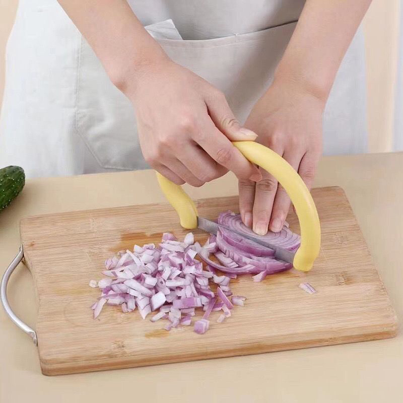 Gergaji Sayur Bentuk D Pemotong Sayur Buah Bergerigi Serbaguna