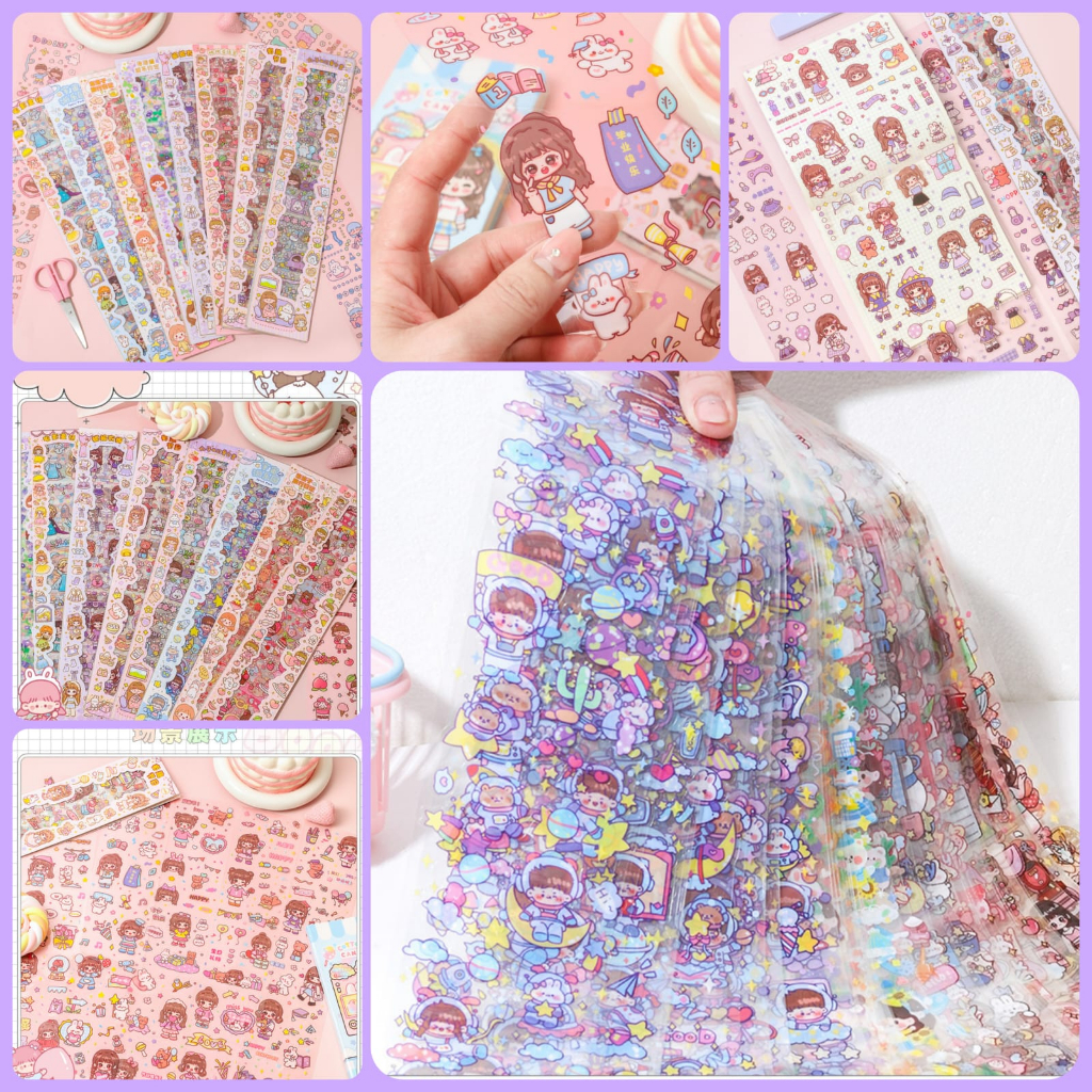 

LUCKY CAT - STIKER PANJANG ISI 20 LEMBAR MOMO | TRANSPARANT PVC | KARTUN SERIES | CUTTING STICKER DECORATIVE | UNTUK DEKORASI JOURNAL HIAS SCRAPBOOK BUKU DIARY HP JOURNALING DLL | STIKER VIRAL | STIKER ISI 20 | DEKORASI HP