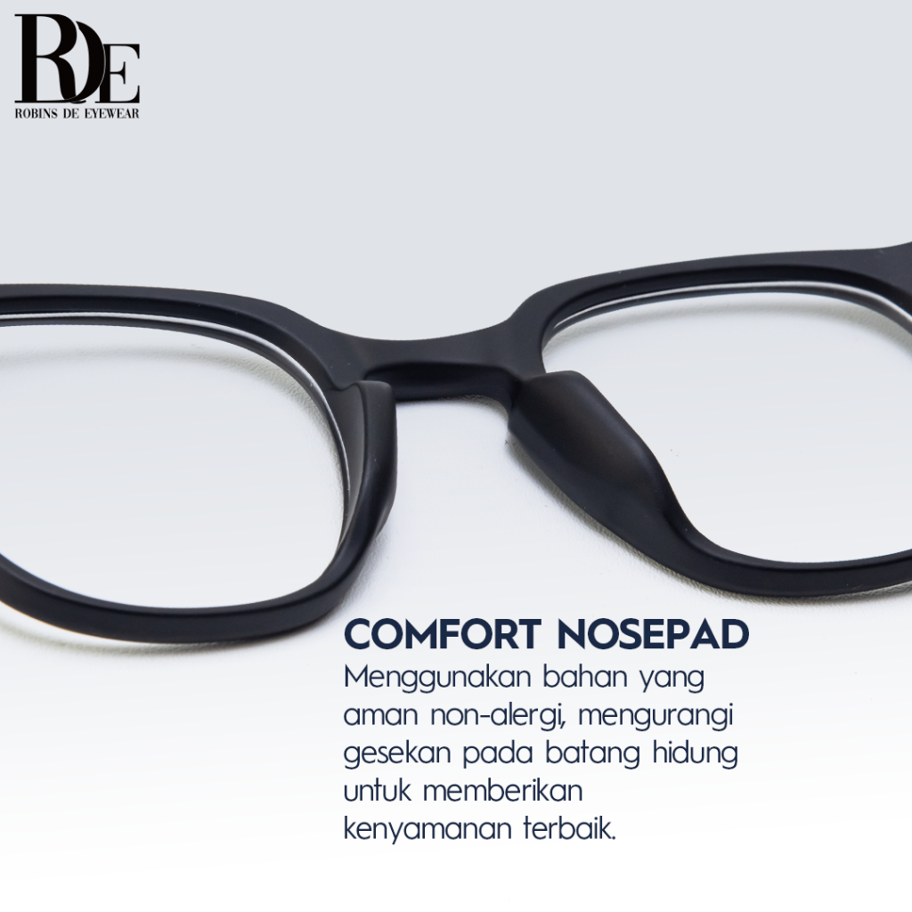 ROBINS Kacamata Minus Kotak Anti Radiasi Komputer Frame Kacamata Photocromic Antiblueray Bluecromic Kacamata Fashion Pria Wanita Kacamata Uv400 Stylish 8344-4