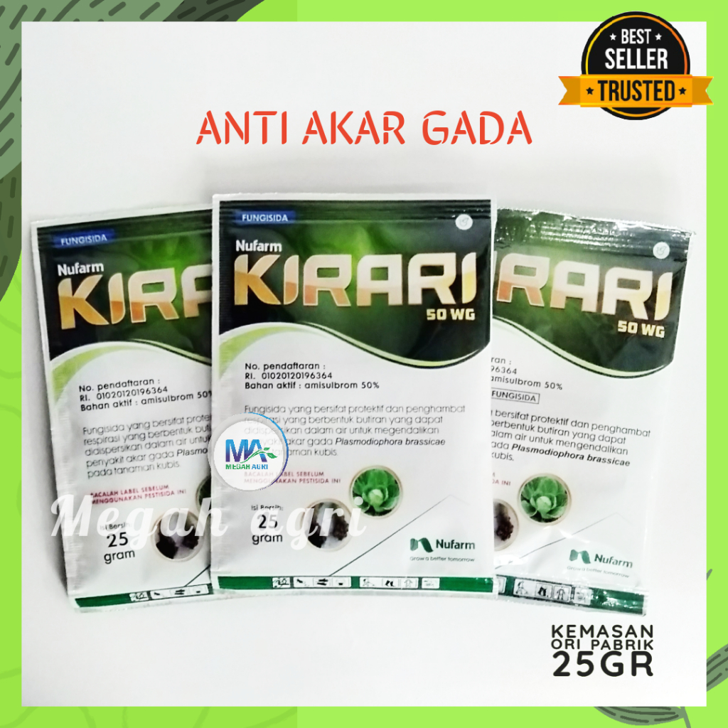 FUNGISIDA KIRARI 25GR PENGENDALI AKAR GADA Amisulbrom 50WG