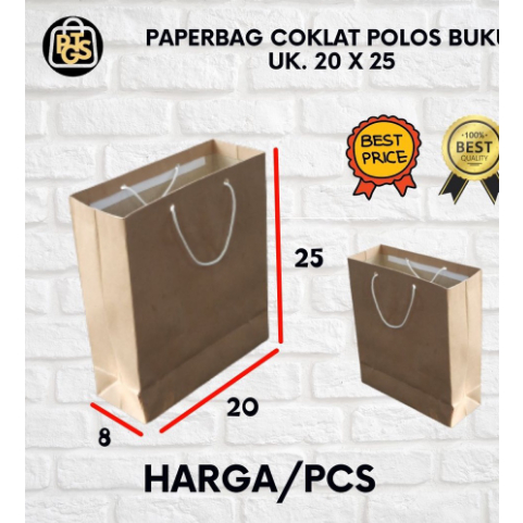 

Paper Bag 20 x 25 tas kado hadiah souvenir ulang tahun (ISI 12 PCS)