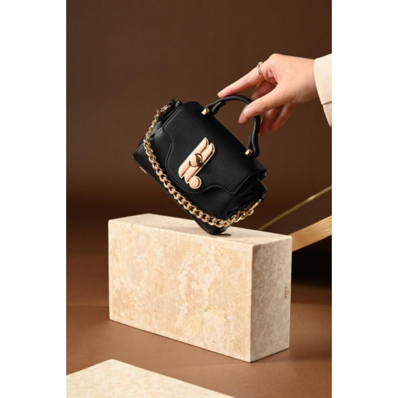 SIAP KIRIM LEVAUGHN BAG MINI black heylocal.id