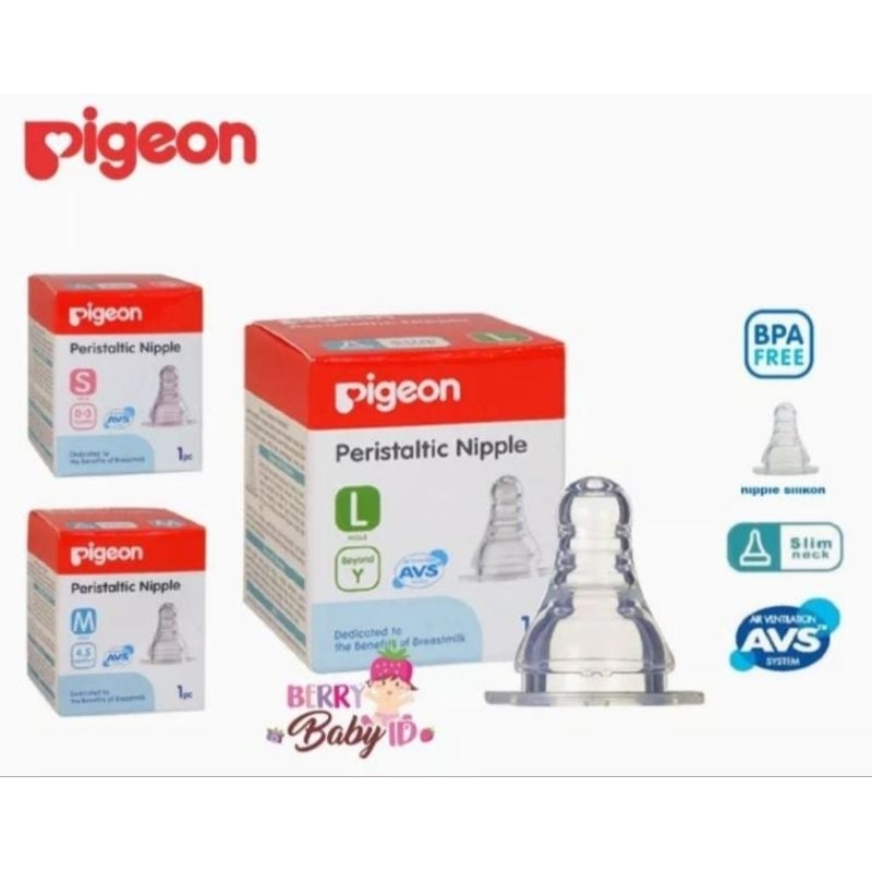 pigeon peristaltik nipple SML