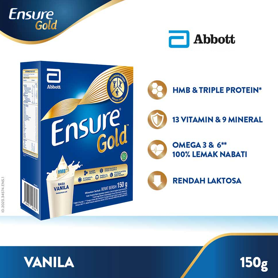 

Ensure 150g - Susu Tinggi Protein dan Kalsium