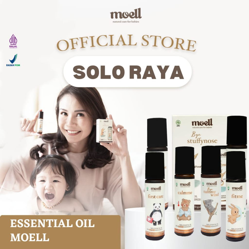 Moell Natural Essential Oil / Natural Care For Babies / BPOM / Moell Solo Raya