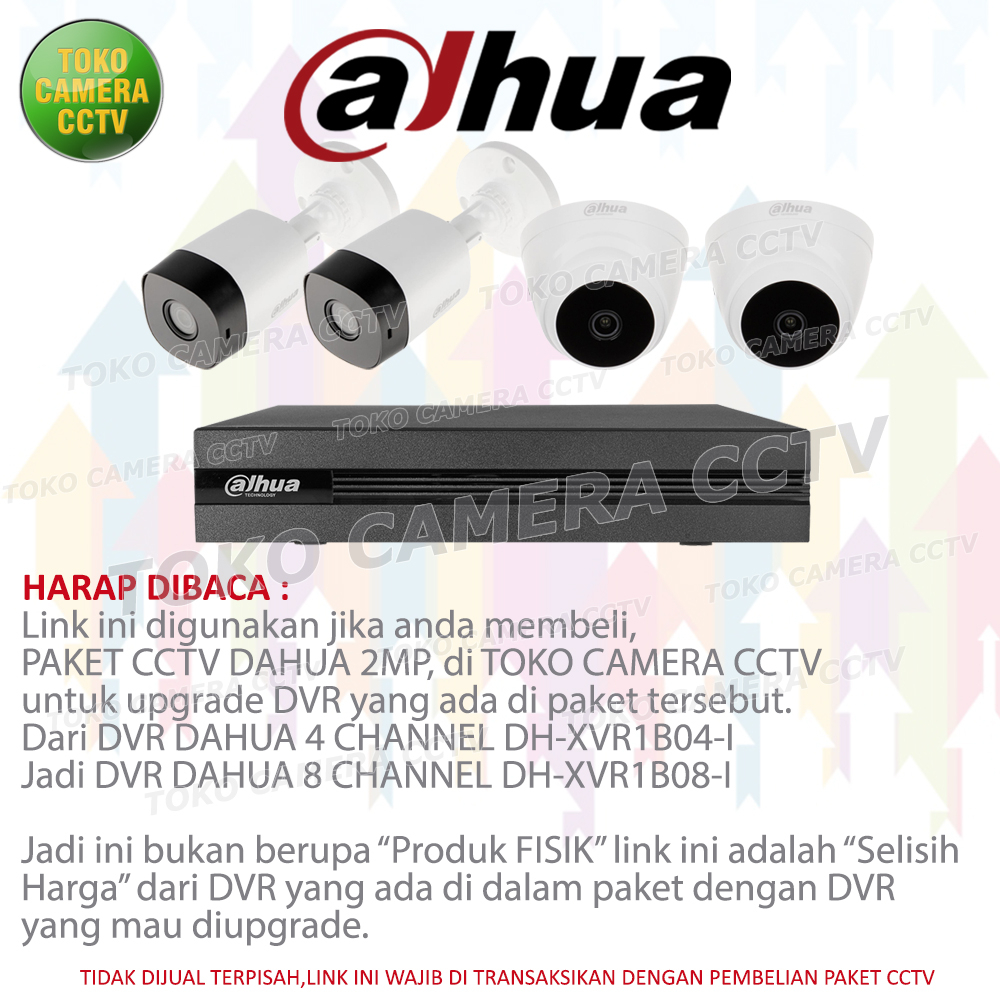 UPGRADE DVR DAHUA 4 MENJADI 8 CHANNEL 2MP