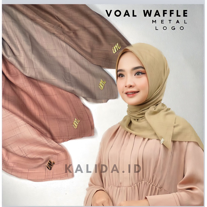 Segiempat Voal Waffle Sandi Morse Lasercut by AZARA