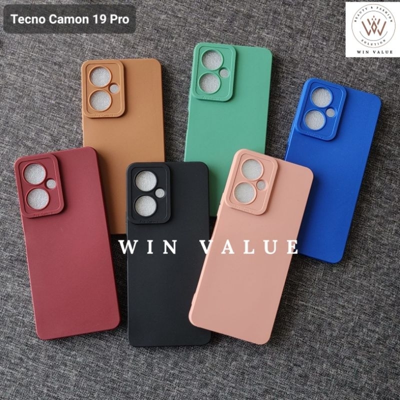 Tecno Camon 19 Pro Case Pro Kamera Softcase Black Matte Case Tecno Camon 19 Pro