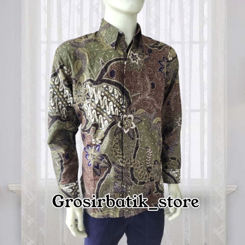 BAJU BATIK COUPLE AYAH DAN ANAK PREMIUM katun furing motif terlaris