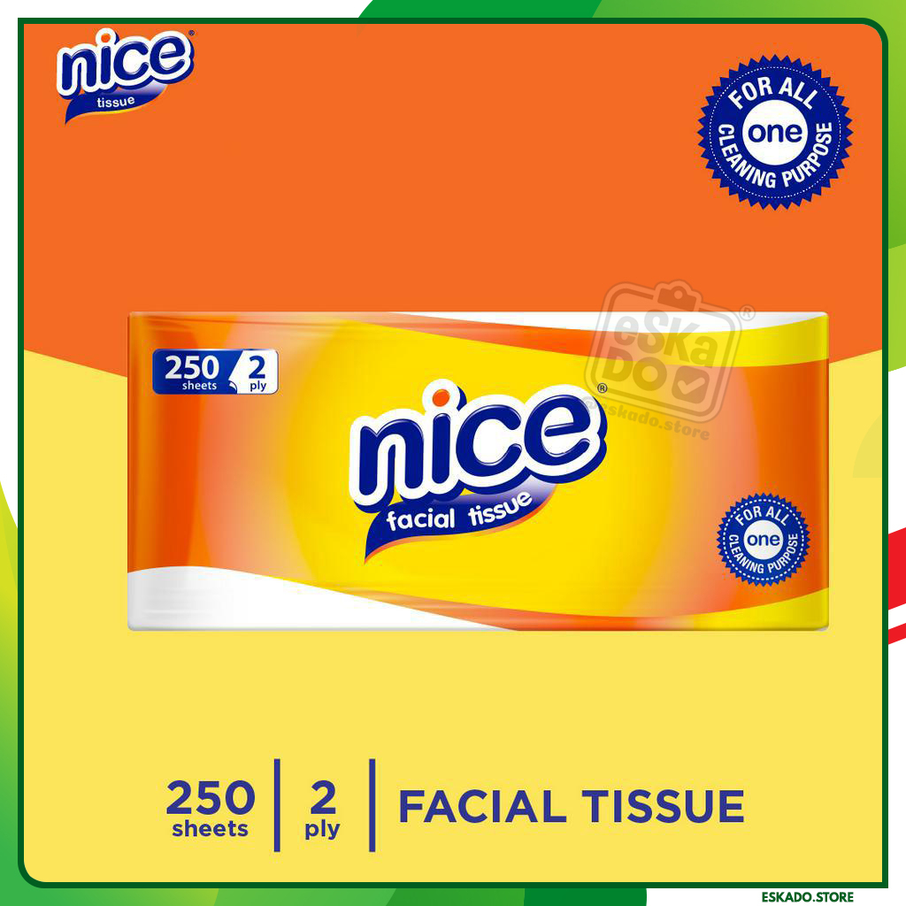 Tisu Wajah Merek Nice 2ply / Facial Tissue Nice 60 / 250 Sheet