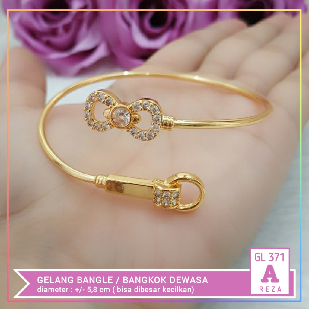 Gelang xuping gelang dewasa mata kilau lapis emas gold GL 371