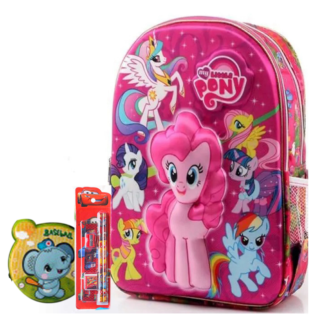 Ransel Emboss TK-SD Tas Anak Sekolah Timbul Free Alat Tulis Set dan Tempat makan