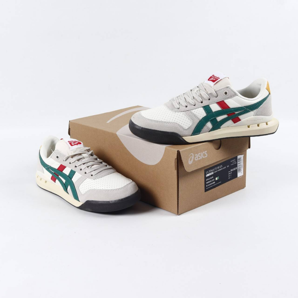 Sepatu Onitsuka Tiger Ultimate 81 Birch Kale Cream Green Original