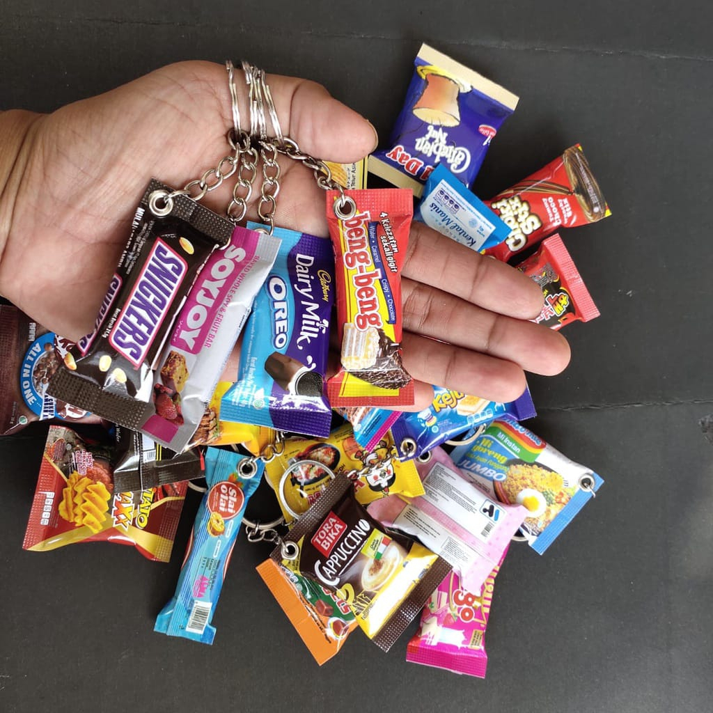 Gantungan Kunci Snak Mini / Gantungan Kunci Snack / Gantungan Snack