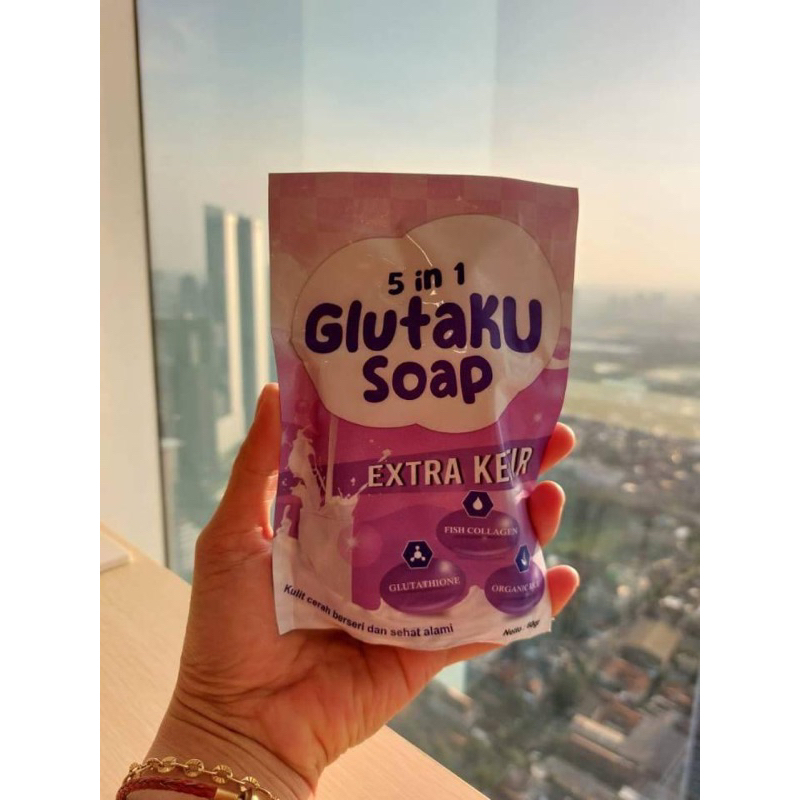 MFI - Glutaku Soap 60 gr 5 In 1 | Sabun Pemutih By Sae Glow