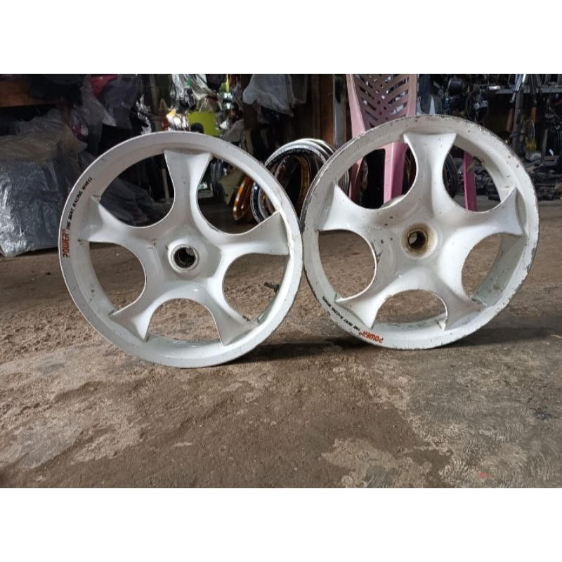 Velg Pelek Racing Set Depan Belakang Merk Power Vario 125/150 Bekas Copotan Motor