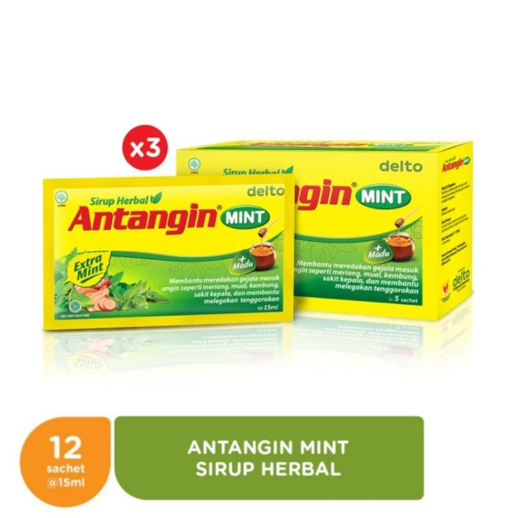 

Antangin JRG / Mint Sirup Herbal Box 10 Sachet