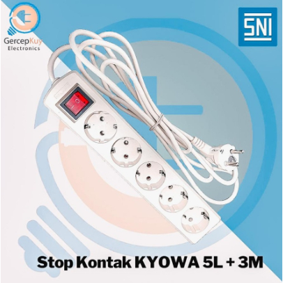 Stop Kontak Kyowa 5 Lubang 3 Meter