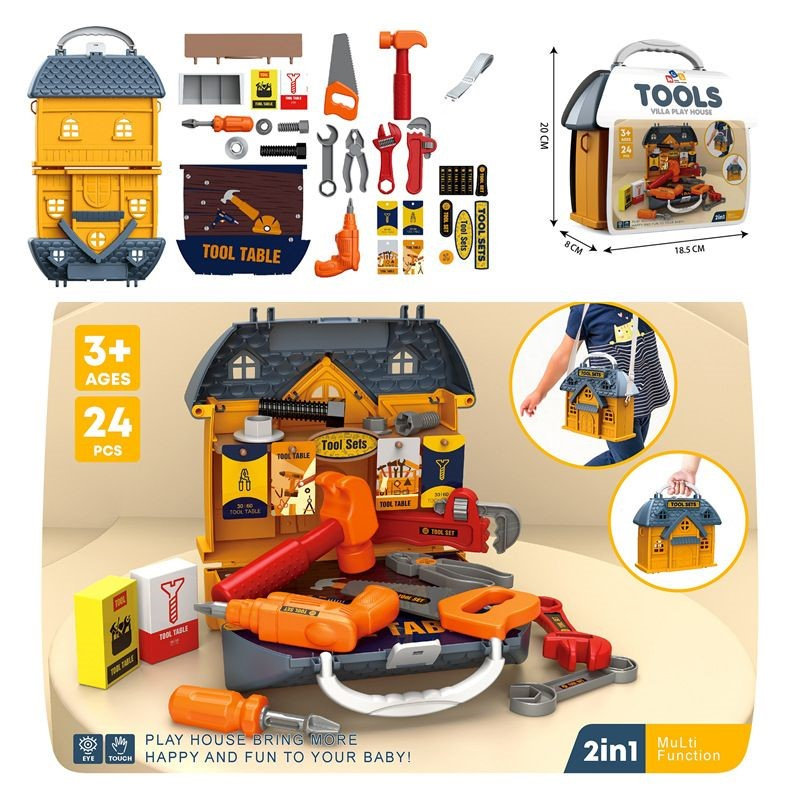 Mainan Anak 3IN1 RUANG PENYIMPANAN DRESS &amp; TOOLS Mainan Edukasi Anak