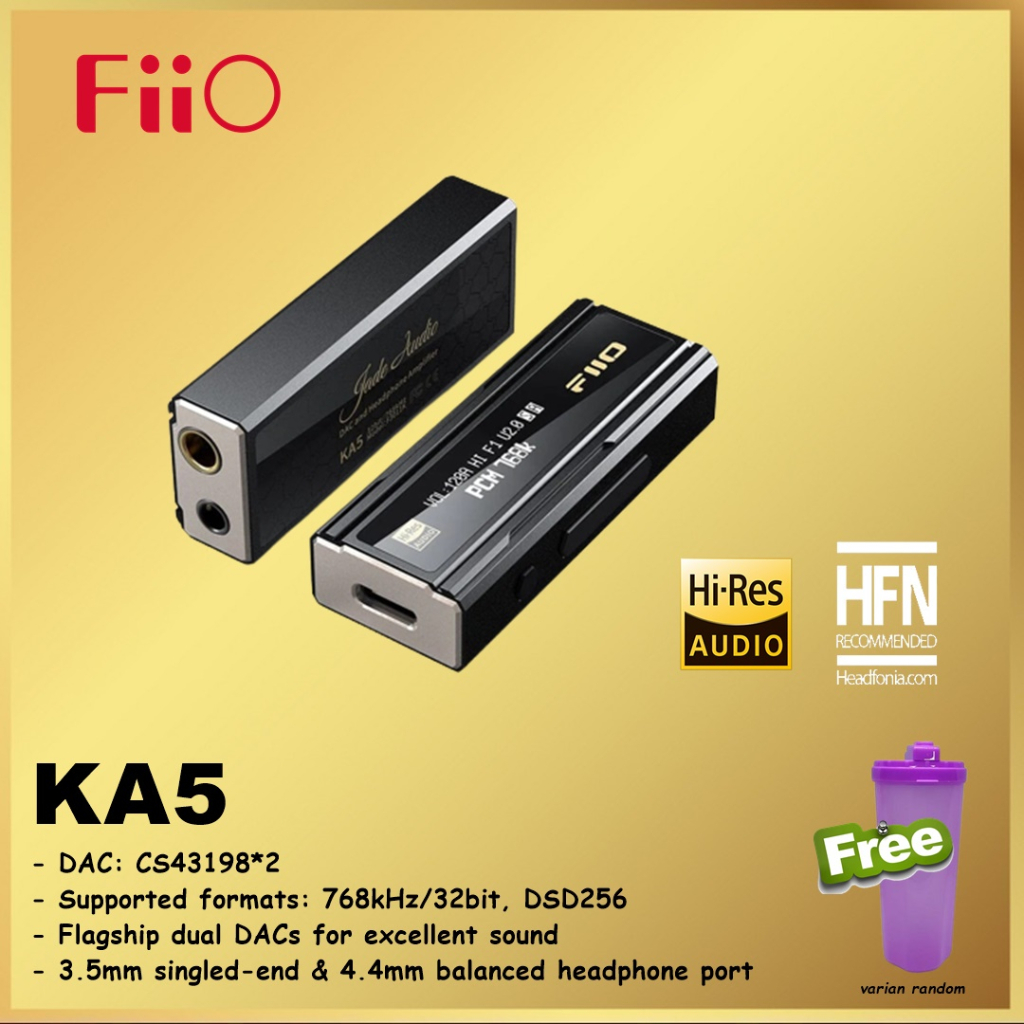 FiiO KA5 KA 5 Portable DAC and Headphone AMP Amplifier