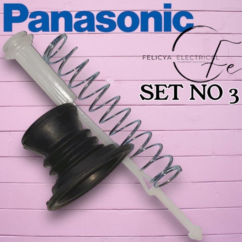 SEAL PEMBUANGAN MESIN CUCI PANASONIC SET LENGKAP DENGAN TIANG DAN PER/KLEP MESIN CUCI PANASONIC