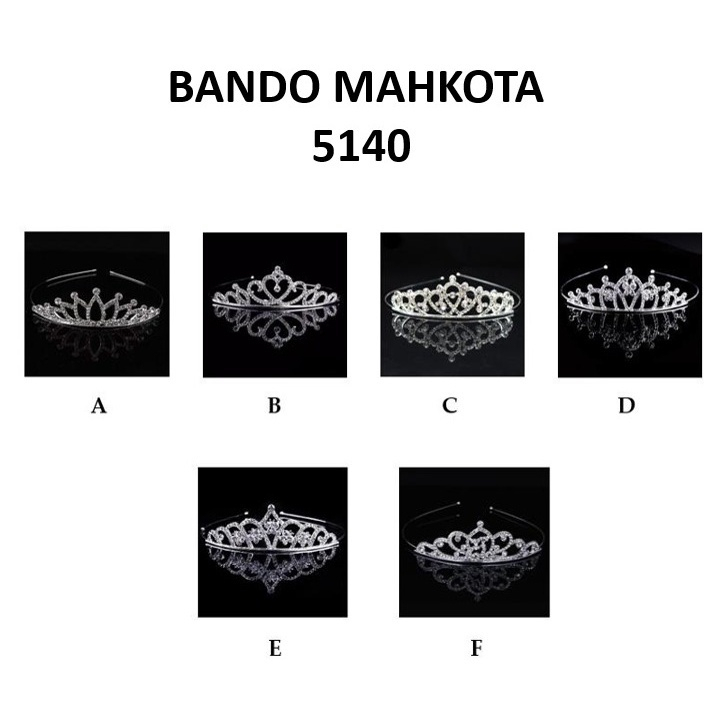 MONSOON - D6109 Bando Anak / Bando Mahkota F5140 / Bandana Mahkota / Bando Princess / Wanita Korea Fashion