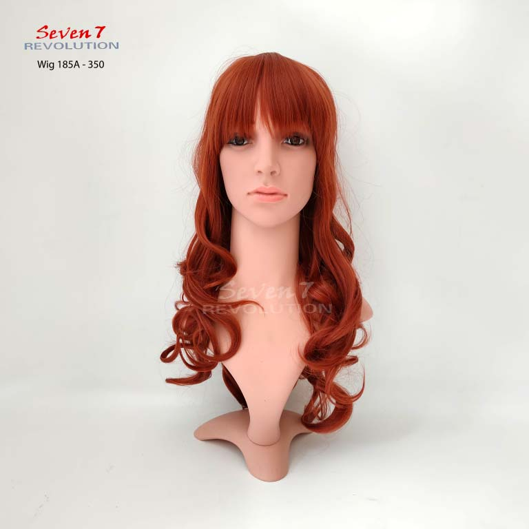Wig/ Rambut Palsu Panjang Curly Natural Poni Depan Pendek (185A)