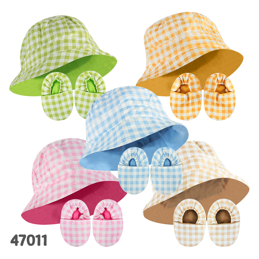 Kiddy Topi Dan Sepatu Bayi Set / Peek A Boo Hat And Shoes / 47011