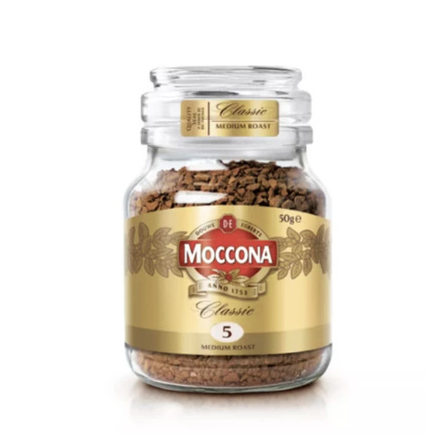 Moccona Classic Medium Roast 5 Freeze Dried Instant Coffee 50 Gram