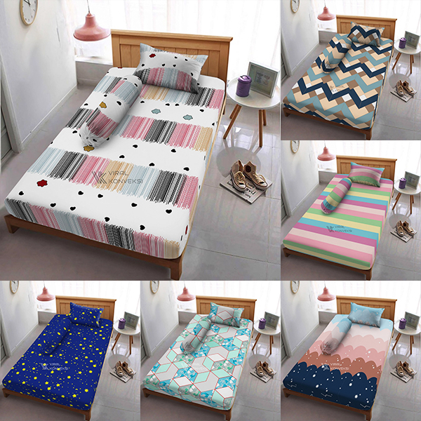 Sprei 90x200 Aesthetic Bahan Katun Ukuran No 4