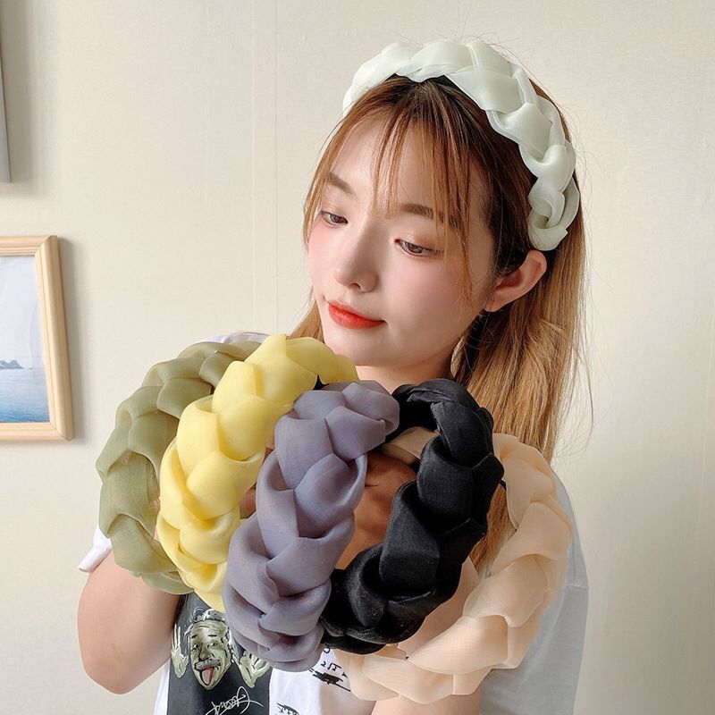 Bando Kepang Satin Nagita Slavina Headbabd Bandana Remaja Bando ala Korea Style Premium