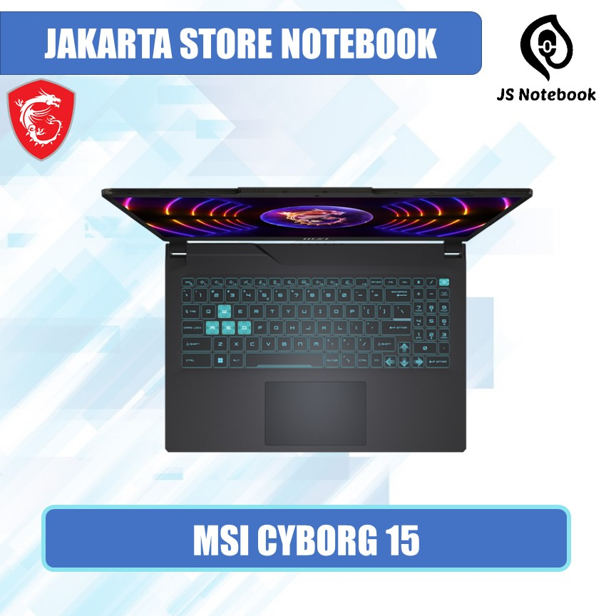 MSI CYBORG 15 A12V RTX4060 8GB i7-12650H 16GB 512SSD WIN11 15.6" FHD