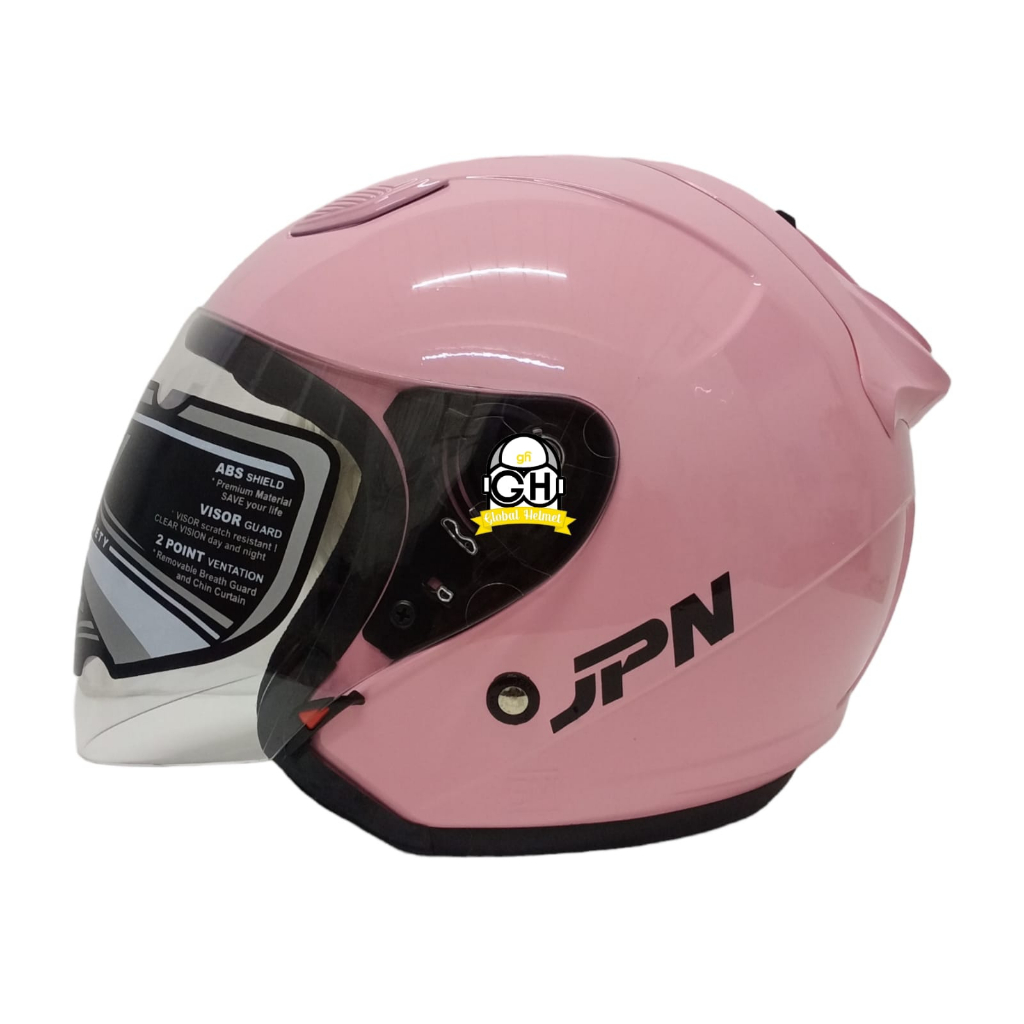 HELM JPN GALAXY PASTEL PINK HELM HALF FACE SNI TERBARU