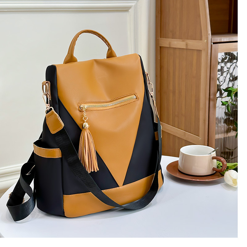 TAS RANSEL WANITA KOREA PREMIUM IMPORT REMAJA KEKINIAN BACKPACK KULIT MURAH COKLAT TEFANIA TA784B7 CEWEK GENDONG PUNGGUNG SEKOLAH KULIAH KERJA BESAR FASHION BATAM SIMPLE