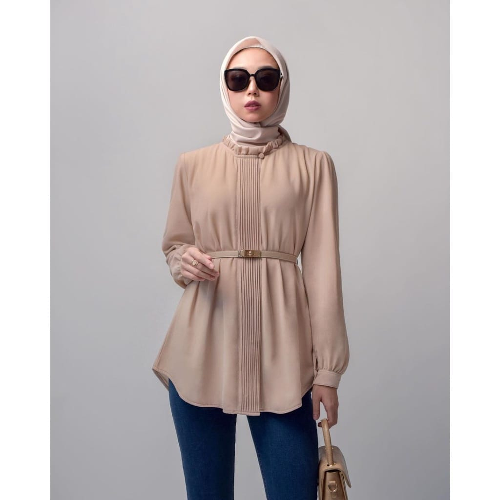 KEMEJA ATASAN OPNAISEL BLOUSE BAHAN SHAKILA BANYAK PILIHAN WARNA TERBARU