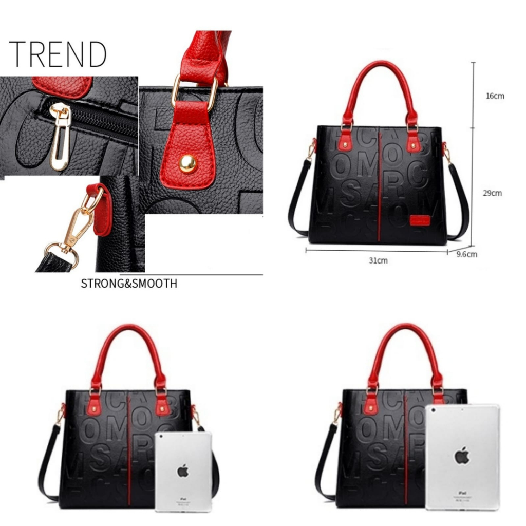 TAS SELEMPANG WANITA IMPORT KEKINIAN PYRACA TA787B5 PREMIUM BRANDED SHOULDER SLING BAG BAHU KOREA REMAJA KULIT HITAM CEWEK BATAM MURAH FASHION ORI