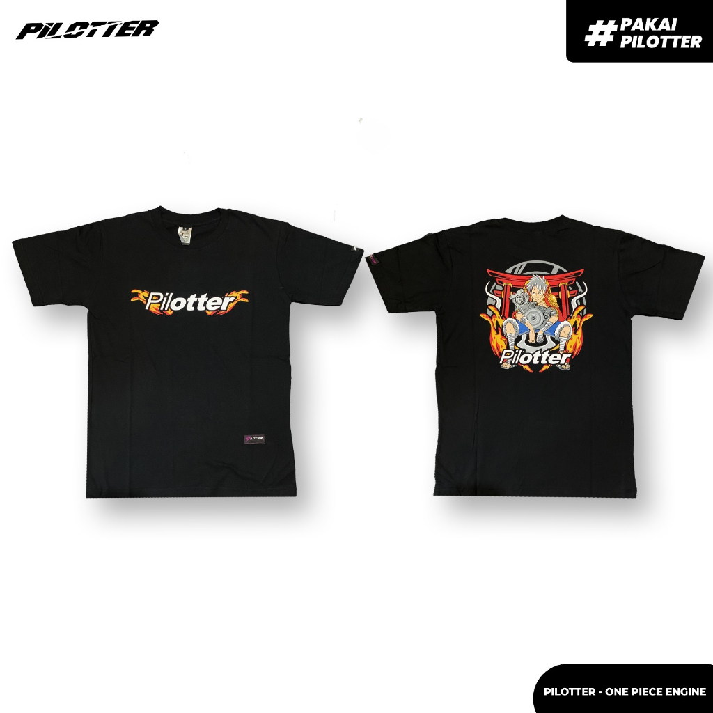 KAOS PILOTTER LUFFY ENGINE FREE STIKER ORIGINAL KAOS PILOTTER ANIME KAOS PILOTTER ONE PIECE ORIGINAL