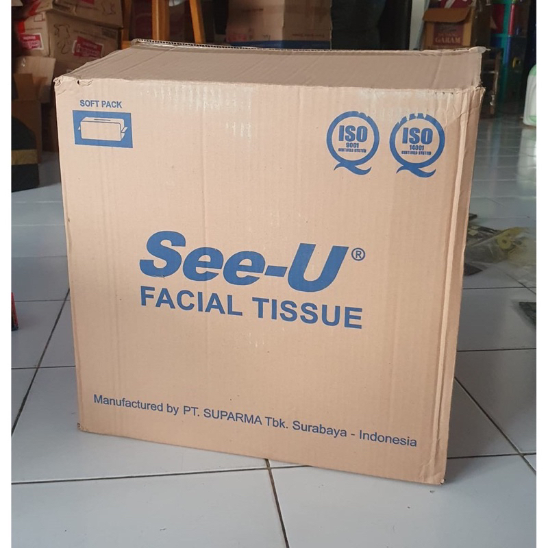 1 dus facial tissue / tisu see u 250 sheet