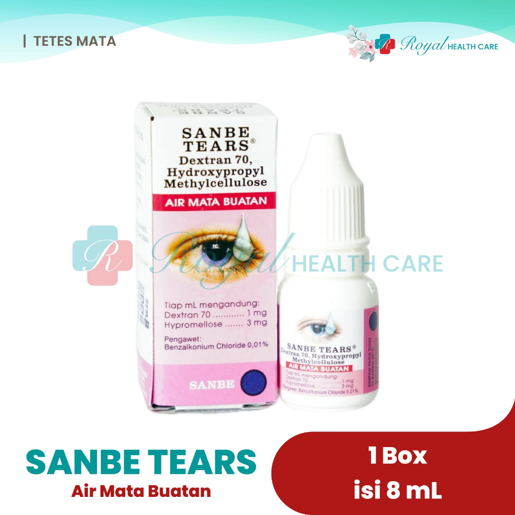 SANBE TEARS EYE DROPS 8 ML Meredakan Iritasi Ringan dan Kekeringan Pada Mata