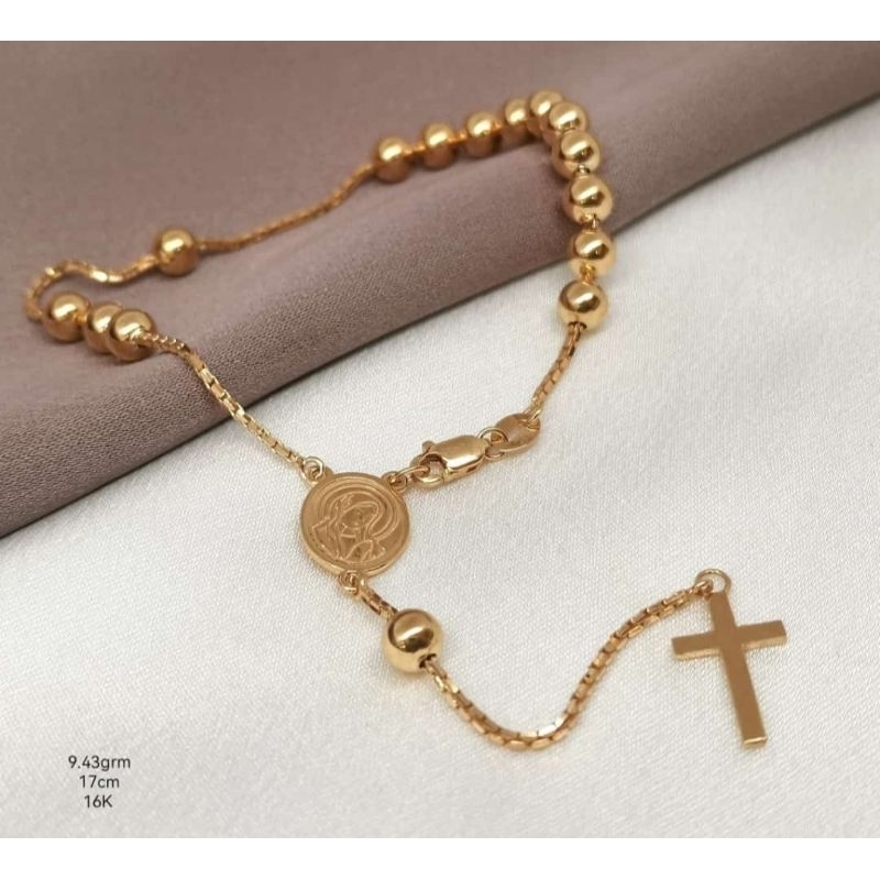 Gelang rantai emas 70 rosario bunda maria