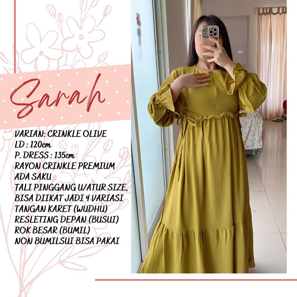 Sarah Dress / Dress panjang Wanita / HOMEDRESS Gamis Busui