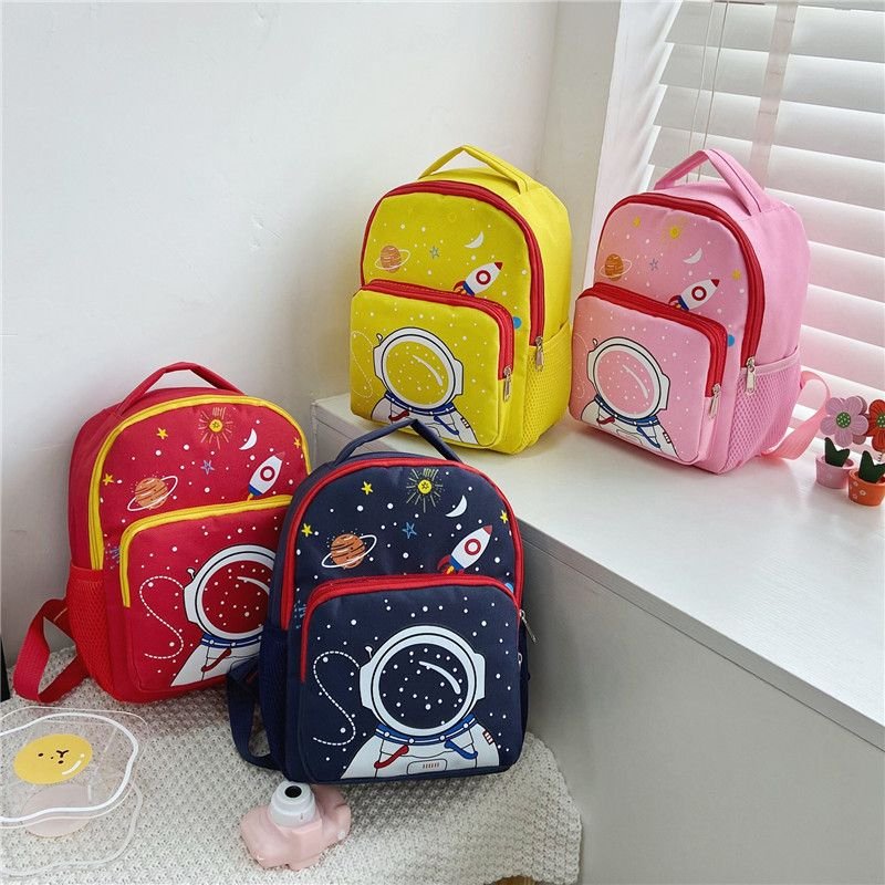 T-013 IMPORT Tas Ransel Sekolah Anak TK/PAUD Motif Astronot / Tas Sekolah Anak Cewek Cowok Import