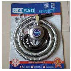CAISAR SMART PAKET Regulator Gas + Selang Gas 1.8 M Fleksibel Anti Bocor + Meter