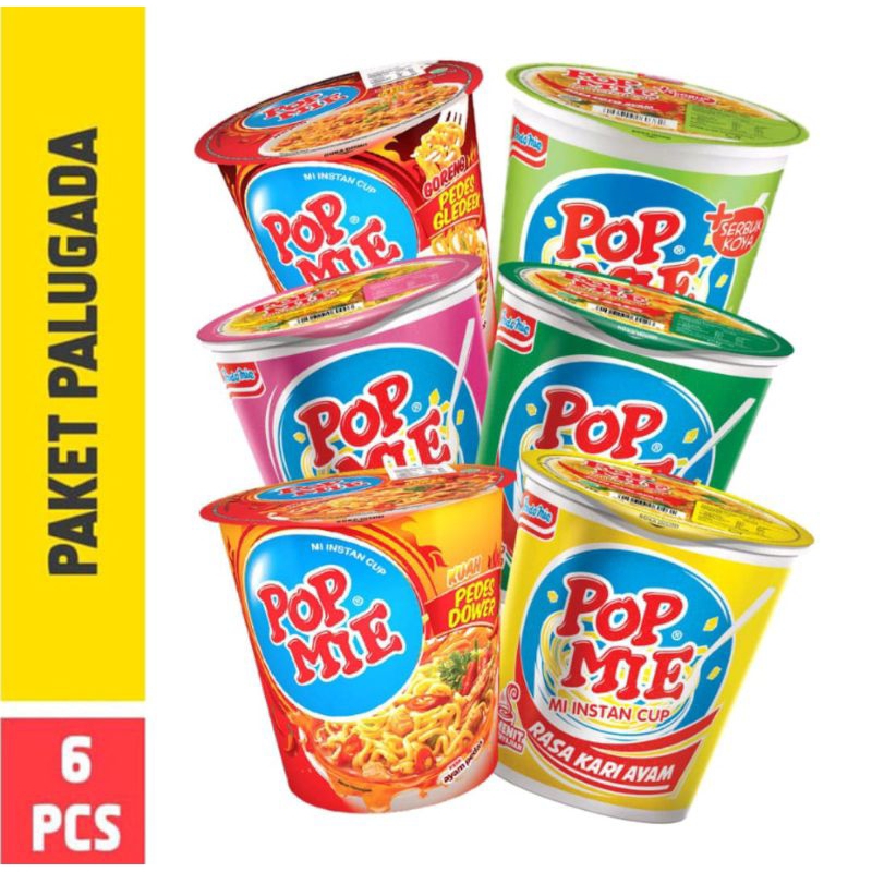 

paket pop mie isi 6