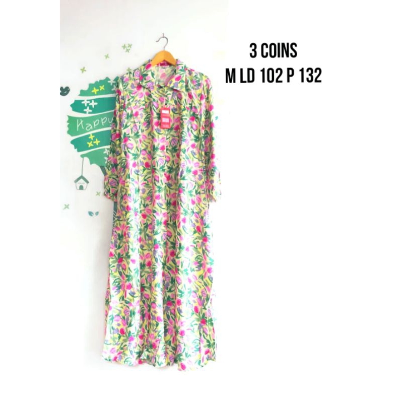 Gamis Busana Muslim Remaja Dewasa 3 Coins